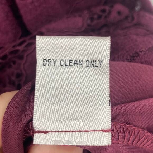 Wendy Bird Women's Eggplant Purple Lace Unrivaled Refinement Cocktail Dress Sz 8 - Picture 10 of 10